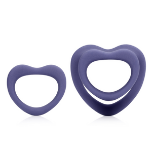Conjunto de 2 anéis para pénis - Heart cockring set - Loveline