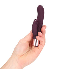 Carregar imagem no visualizador da galeria, Vibrador vaginal com estimulador de clitóris - Bordô - Mini rabbit vibrator - Loveline
