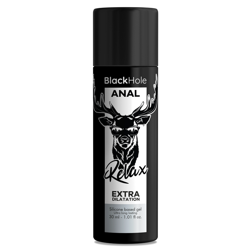 Lubrificante anal à base de silicone - com efeito relaxante e dilatador - Black Hole 30ml