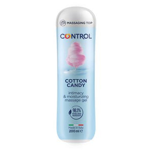 Lubrificante e Gel de massagem com aroma a algodão doce - 3-em-1 - 200ml - Control