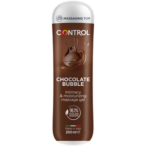 Lubrificante e Gel de massagem com aroma a chocolate - 3-em-1 - 200ml - Control