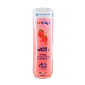 Lubrificante e Gel de massagem com aroma a frutos silvestres - 3-em-1 - 200ml - Control