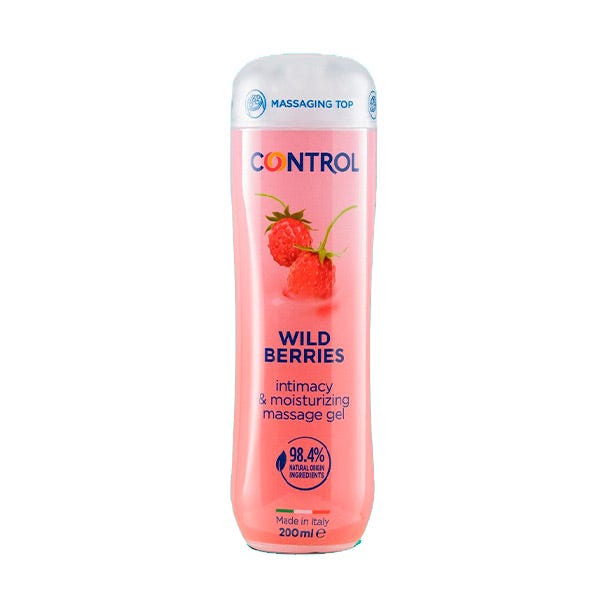 Lubrificante e Gel de massagem com aroma a frutos silvestres - 3-em-1 - 200ml - Control