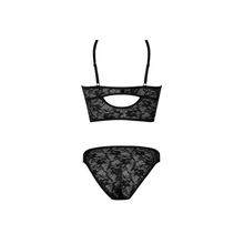 Carregar imagem no visualizador da galeria, Conjunto top e cueca em preto - Underwired bralette e panty set - Sexy Time

