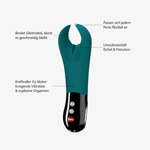 Masturbador masculino e Vibrador para casal - Manta - Azul - Fun Factory