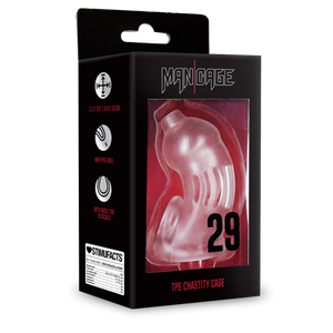 Jaula de castidade para pénis - Modelo 29 - TPE Chastity Cage - Mancage