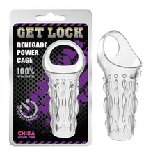 Carregar imagem no visualizador da galeria, Manga para pénis com anel para testículos - Transparente - Renegade Power Cage - GK Power - Chisa
