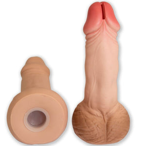 Mealheiro em forma de pénis - Bege
