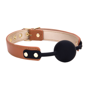 Mordaça com bola de silicone - Camel - Blaze Elite