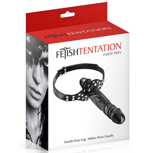 Mordaça com dildo - Preta - Fetish Tentation