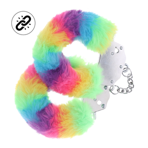Algemas de metal com pêlo multicolor  - Ouch! - 19.99