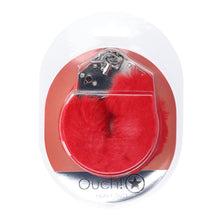 Carregar imagem no visualizador da galeria, Algemas de metal com pelo vermelho - Ouch!
