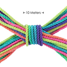 Carregar imagem no visualizador da galeria, Corda bondage multicor - 10 metros - Ouch!
