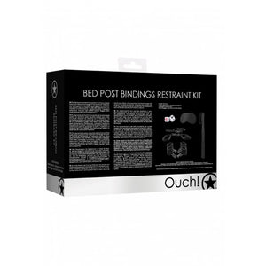 Kit BDSM com 7 acessórios - Bed Post Bindings Restraint - Ouch!
