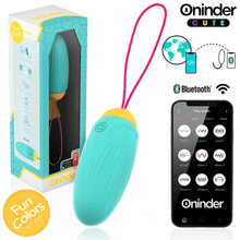 Carregar imagem no visualizador da galeria, Ovo vibratório vaginal com APP e bolas internas rotativas - Fun colors - Oninder
