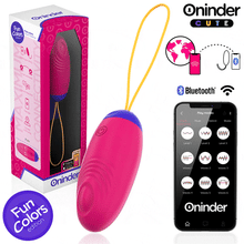 Carregar imagem no visualizador da galeria, Ovo vibratório vaginal com APP e movimento de pulsação - Fun colors - Oninder
