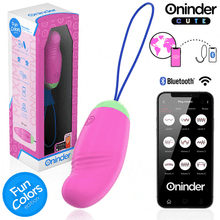Carregar imagem no visualizador da galeria, Ovo vibratório vaginal com APP e movimento de rotação - Fun colors - Oninder
