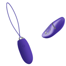 Carregar imagem no visualizador da galeria, Ovo vibratório vaginal com comando - Roxo - Jenny Youth - Pretty love
