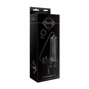 Bomba manual para aumentar o pénis + Anel peniano - Preto - Elite beginner pump - Pumped