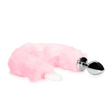 Carregar imagem no visualizador da galeria, Plug anal cauda de raposa rosa com luzes LED - Light-up fox tail - Ouch!

