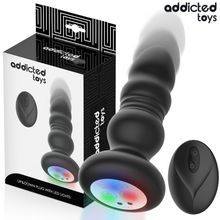 Carregar imagem no visualizador da galeria, Plug anal com comando, vibração, movimento sobe e desce e luzes LED  - Up &amp; down plug with LED lights
