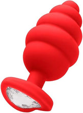 Carregar imagem no visualizador da galeria, Plug anal com textura e brilhante coração - Large - Ouch!
