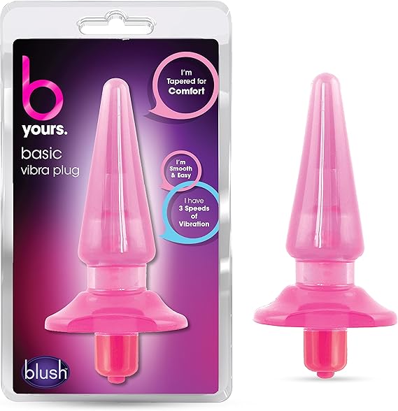 Plug anal com vibração - Rosa - B Yours