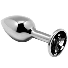 Carregar imagem no visualizador da galeria, Plug anal metálico com brilhante preto - M - Alive
