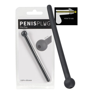 Plug uretral oco em silicone - 10.7 cm - Piss Play