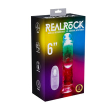 Carregar imagem no visualizador da galeria, Vibrador realístico com luzes LED - 15.2 cm - Real Rock
