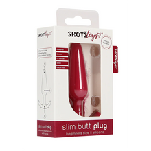Carregar imagem no visualizador da galeria, Plug anal vermelho - Slim butt plug - Shots
