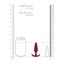 Carregar imagem no visualizador da galeria, Plug anal vermelho - Slim butt plug - Shots
