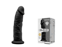 Carregar imagem no visualizador da galeria, Dildo realístico termo-reativo - 19cm - Preto - SILEXD
