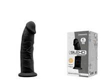 Carregar imagem no visualizador da galeria, Dildo realístico termo-reativo - 15cm - Preto - SILEXD
