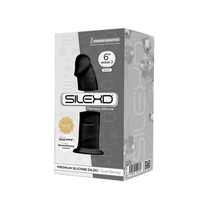 Dildo realístico termo-reativo - 15cm - Preto - SILEXD