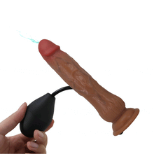 Carregar imagem no visualizador da galeria, Strap-on com dildo ejaculador - 21.5 cm - Kyton - Pretty Love
