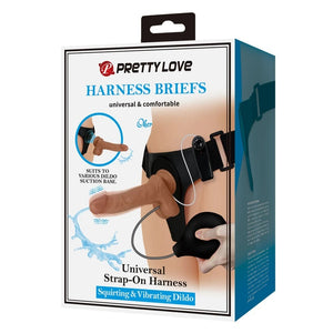 Strap-on vibratório - ejaculador  - Oher - Pretty Love