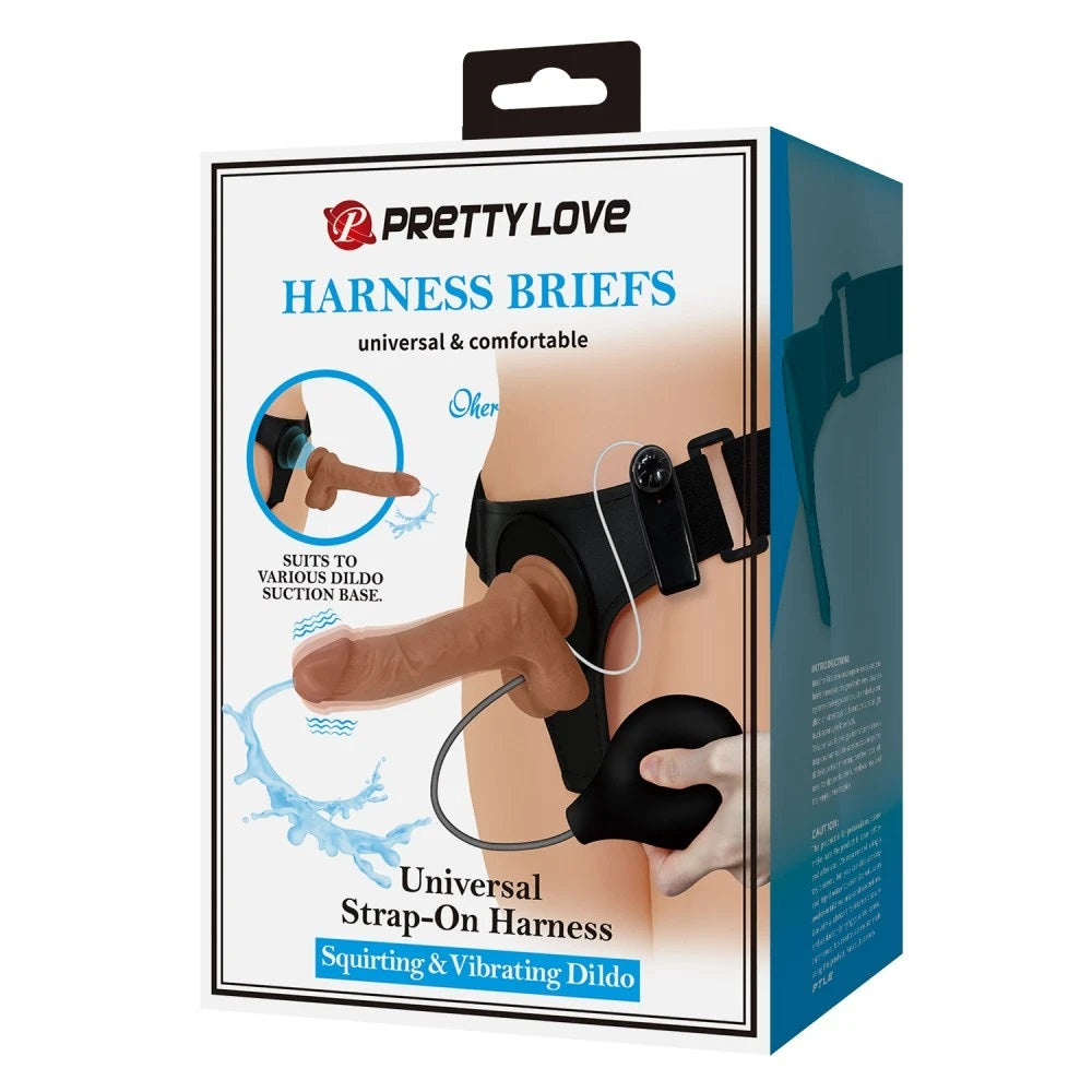 Strap-on vibratório - ejaculador  - Oher - Pretty Love