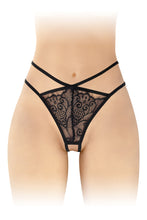 Carregar imagem no visualizador da galeria, Tanga em renda - Preta - Mylene - Fashion Secret

