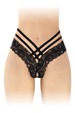 Carregar imagem no visualizador da galeria, Tanga em renda - Preto - Anne  - Fashion Secret

