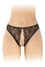 Carregar imagem no visualizador da galeria, Tanga em renda - Preto - Victoria - Fashion Secret
