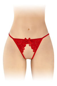 Tanga em renda - Vermelho - Sandra - Fashion Secret