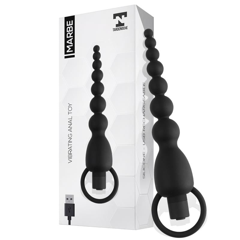 Tira de bolas anais com vibração - Recarregável - Marbe - Tardenoche