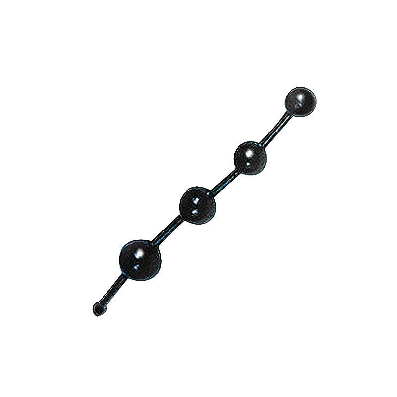 Tira de bolas pretas - New Jelly Thai Beads