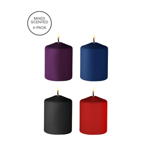 Velas bondage - mix de aromas - Tease candles 4 Pack mix scented - Ouch!