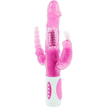 Carregar imagem no visualizador da galeria, Vibrador 4 em 1 - Vaginal com movimento de rotação + Estimulador de clitóris + Anal - Pretty bunny
