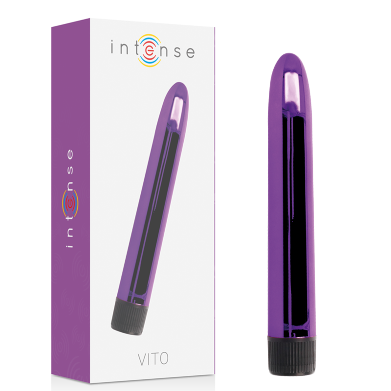 Vibrador clássico - 17 cm - Roxo - Vito - Intense
