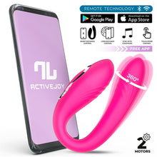 Carregar imagem no visualizador da galeria, Vibrador duplo - para casal - com movimento de rotação 360º e APP - Recarregável - Couty - IntoYou
