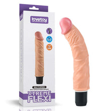 Carregar imagem no visualizador da galeria, Vibrador realístico flexível - 24,5 cm - Bege - Xtreme Flexy - LoveToy
