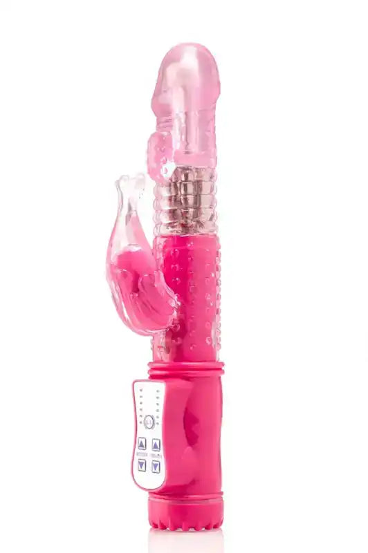 Vibrador vaginal com estimulador de clitóris - Rosa - Rabbit Vibrator - Zenn